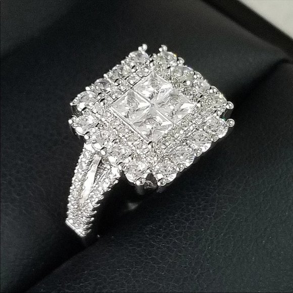 2.57ct Princess Cut Diamond Engagement new Ring - Picture 3 of 7